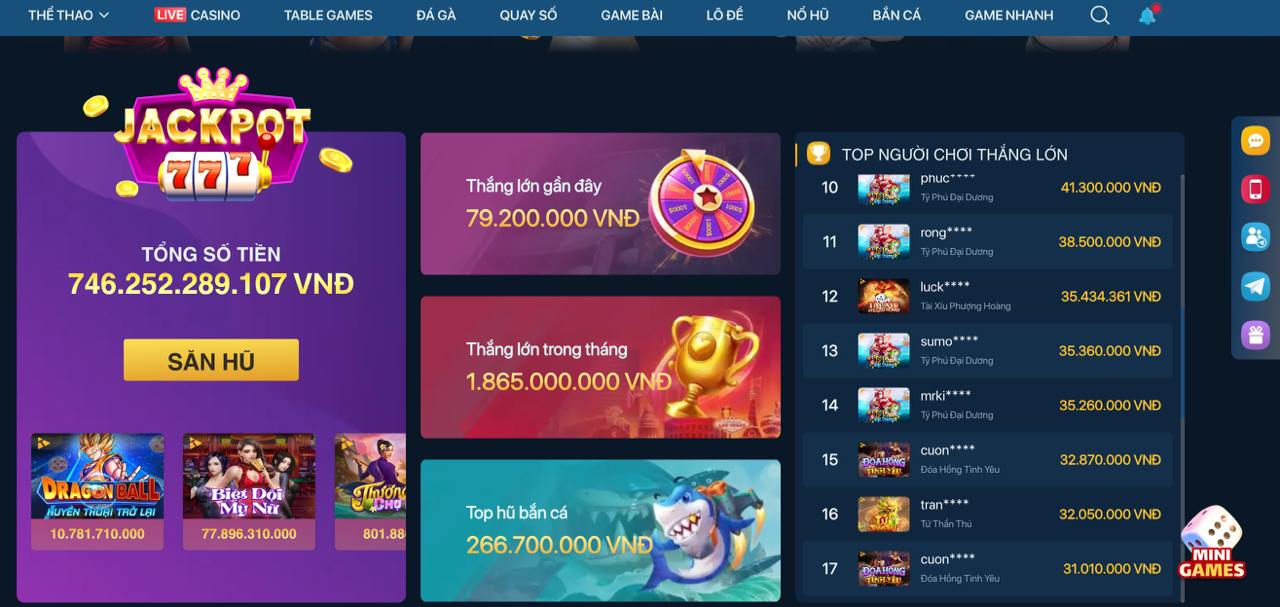 Taya777 App - Jackpot Win Screen